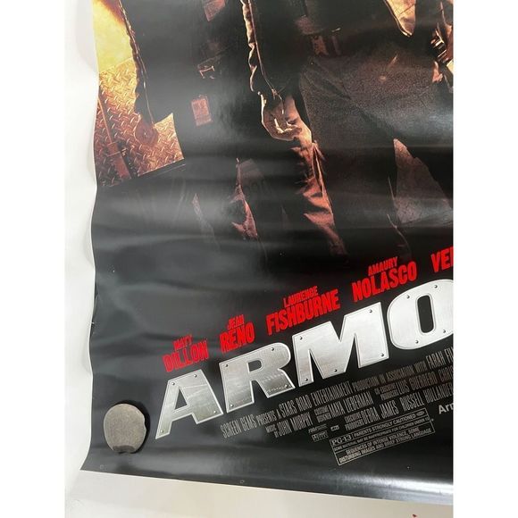 Armored Matt Dillon Original Movie Poster 40" X 27" - Picture 5 of 8